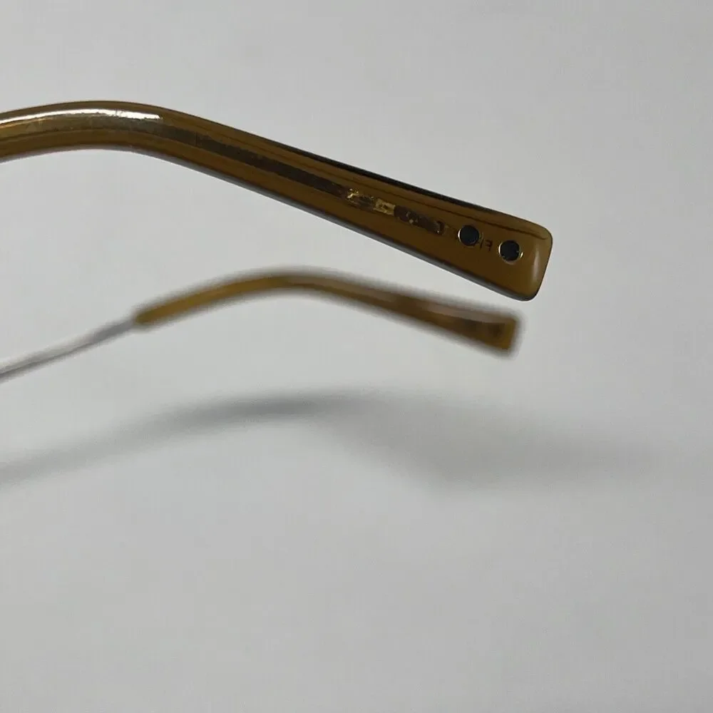 Sean John SJOS504 Round Aviator Sunglasses In Matte Gold New W/Out Tag